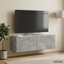 Sieninė TV spintelė Betono pilka 98 x 31 x 30 cm