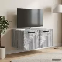 Sieninė TV spintelė Pilka sonoma ąžuolo 59,5 x 41 x 30 cm