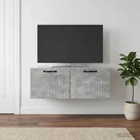 Sieninė TV spintelė Betono pilka 78,5 x 41 x 30 cm
