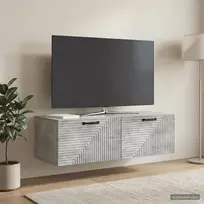 Sieninė TV spintelė Betono pilka 98 x 41 x 30 cm