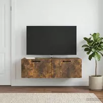 Sieninė TV spintelė Dūminio ąžuolo 98 x 41 x 30 cm