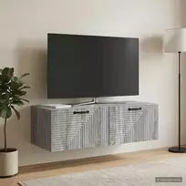 Sieninė TV spintelė Pilka sonoma ąžuolo 98 x 41 x 30 cm