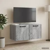 Sieninė TV spintelė Pilka sonoma ąžuolo 59,5 x 31 x 30 cm