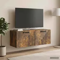 Sieninė TV spintelė Dūminio ąžuolo 78,5 x 31 x 30 cm