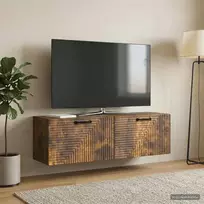 Sieninė TV spintelė Dūminio ąžuolo 98 x 31 x 30 cm