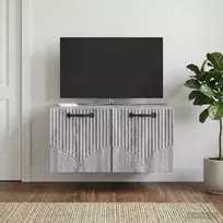 Sieninė TV spintelė Pilka sonoma ąžuolo 59,5 x 41 x 30 cm