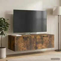 Sieninė TV spintelė Dūminio ąžuolo 98 x 41 x 30 cm