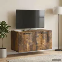Sieninė TV spintelė Dūminio ąžuolo 59,5 x 31 x 30 cm
