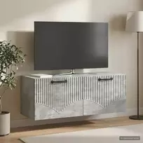 Sieninė TV spintelė Betono pilka 78,5 x 31 x 30 cm