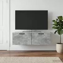 Sieninė TV spintelė Betono pilka 98 x 31 x 30 cm