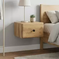 Sieninis naktinis staliukas su stalčių 2 pcs Artisano ąžuolo