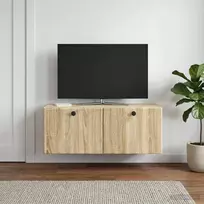 Sieninė TV spintelė 78,5 x 31 x 30 cm Sonoma ąžuolas