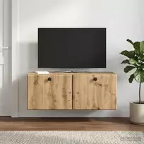 Sieninė TV spintelė 78,5 x 31 x 30 cm Artisano ąžuolo