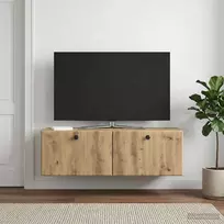Sieninė TV spintelė 98 x 31 x 30 cm Artisano ąžuolo