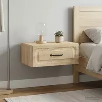 Sieninis naktinis staliukas su stalčių 2 pcs Sonoma ąžuolas