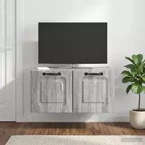 Sieninė TV spintelė Pilka sonoma ąžuolo 59,5 x 41 x 30 cm