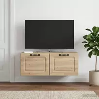 Sieninė TV spintelė Betono pilka 78,5 x 31 x 30 cm
