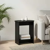 Šoninis stalas Juoda 50 x 39,5 x 55 cm Apdirbta mediena