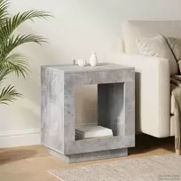 Šoninis stalas Betono pilka 60 x 40 x 65 cm Apdirbta mediena