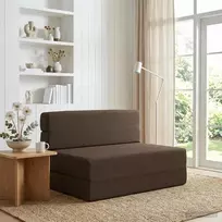 Sulankstomas Sofos Lova Taupe 100 x 80 x 60 cm Audinys