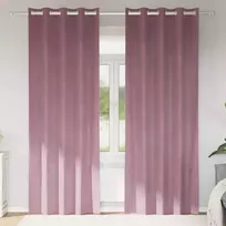 Užtemdymo užuolaidos 2 pcs Tamsiai rožinė 140 x 245 cm Aksomas