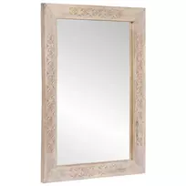 sieninis veidrodis Stačiakampio Balta išblukinta 70 x 50 cm