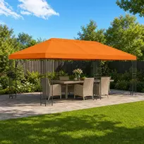 Paviljonas su šoninėmis sienelėmis 6 x 3 m Oranžinė