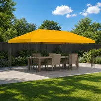 Paviljonas su šoninėmis sienelėmis 6 x 3 m Geltona