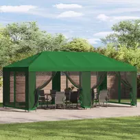 Paviljonas su šoninėmis sienelėmis 6 x 3 m Žalia