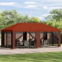 Paviljonas su šoninėmis sienelėmis 6 x 3 m Terakotos