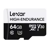 Lexar High-Endurance microSDHC/microSDXC 64GB memory card universal