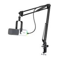 Fifine AM8TW gaming microphone with boom arm (white) universal