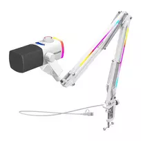 Fifine AM8proTW dynamic microphone with boom arm (white) universal