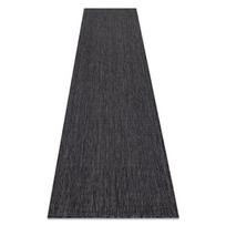 Kilimas iš sizalio SION A5165A Melangas plokščias audimas juoda 300x70 cm, tinka naudoti terasoje ar balkone, 70x300 cm