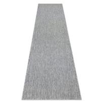 Kilimas iš sizalio SION A5165A Melangas plokščias audimas pilka 250x60 cm, tinka naudoti terasoje ar balkone, 60x250 cm