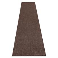 Kilimas iš sizalio SION A5165A Melangas plokščias audimas ruda 250x80 cm, tinka naudoti terasoje ar balkone, 80x250 cm