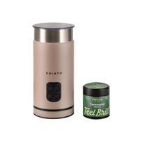 CHiATO milkPLAY pieno plakiklio ir Feel Brill ceremoninės matcha arbatos rinkinys