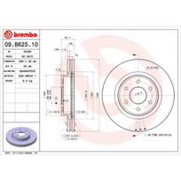 Stabdžių diskas BREMBO 09.B625.10