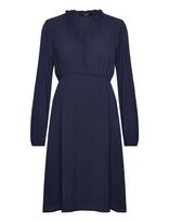 Vero Moda Maternity - Vmmaya V-Neck Ls Dress Ga - Iki kelių ir midi suknelės - Tamsiai mėlyna