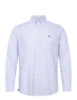 Morris - Douglas Linen Stripe Shirt-Classic Fit - Lininiai marškiniai - Marga / raštuota