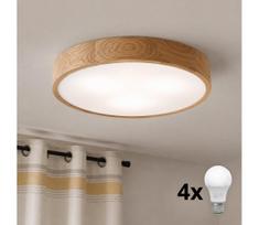 Brilagi - LED lubinis šviestuvas CARVALHO 4xE27/60W/230V ąžuolas skersm. 57,5 cm
