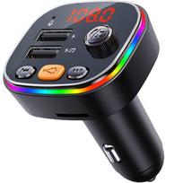 Bluetooth 5.0 FM siųstuvas, automobilinis FM moduliatorius, belaidis automobilinis garso adapteris, FM siųstuvas automobiliui, automobilio FM adapteris