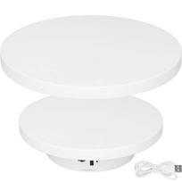 Didelė 40 cm besisukanti ekspozicinė platforma, 360° tylus sukamasis stovas fotografijai, produktų ekspozicijai, didelės apkrovos sukamasis pagrindas, besisukantis padėklas, sukamasis pjedestalas