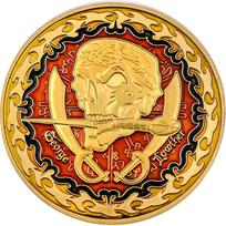 Vaikiška piratų lobio metalinė moneta stalo žaidimams ir viktorinoms, dekoratyvinė atminimo moneta, auksinė moneta, piratų moneta, žaidimų moneta, suvenyrinė moneta