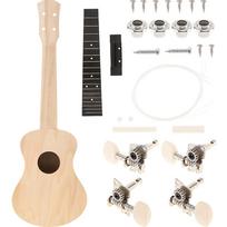 PASIDARYK PATS akustinė ukulelė, PASIDARYK PATS ukulelės rinkinys, rankų darbo ukulelė, ukulelės surinkimo rinkinys