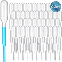 Pipetė, 50 vnt. rinkinys, 0,2 ml, 65 mm, laboratoriniai įrankiai, pipetės rinkinys, dozavimo pipetė, skysčių pipetė