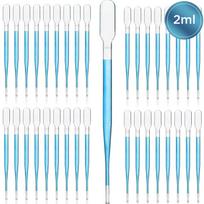 Pipetė, 50 vnt. rinkinys, 2 ml, 144 mm, laboratoriniai įrankiai, mokslinis matavimo įrankis, lašelinė pipetė, matavimo pipetė, skysčių pipetė