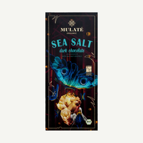 MULATE ORGANIC SEA SALT JUODASIS ŠOKOLADAS, 30 g