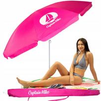 Sulankstomas paplūdimio skėtis Captain Mike su dėklu ir UV UPF50+ apsauga, 160 cm