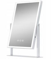 Kosmetinis Veidrodis Su Led Apšvietimu - 3 Apšvietimo Režimai, 5X Padidinimas, Reguliuojamas Ryškumas, Pasukama Konstrukcija, Jutiklinis Valdymas, Elegantiškas Dizainas.
